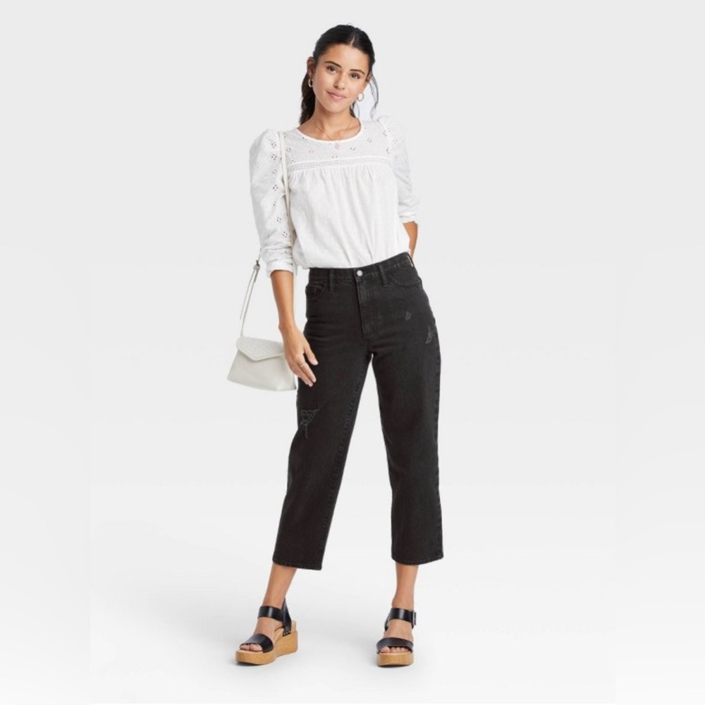 Women’s Target Universal Thread High-Rise Vintage Straight Cropped Jeans